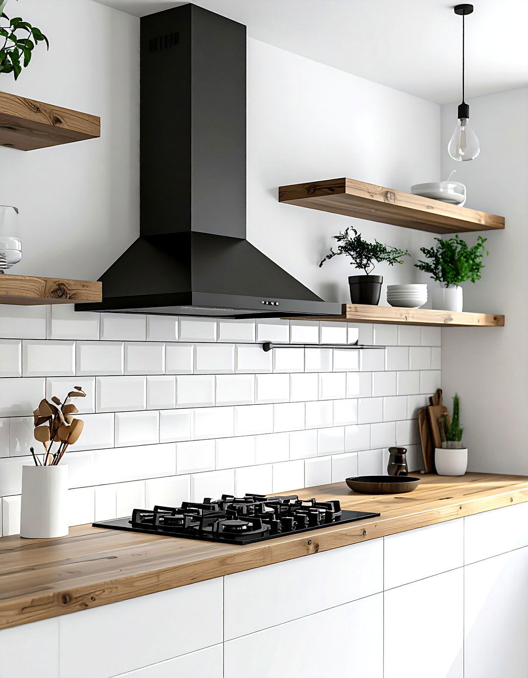 Matte Black Swing Arm - 30 kitchen sconce ideas