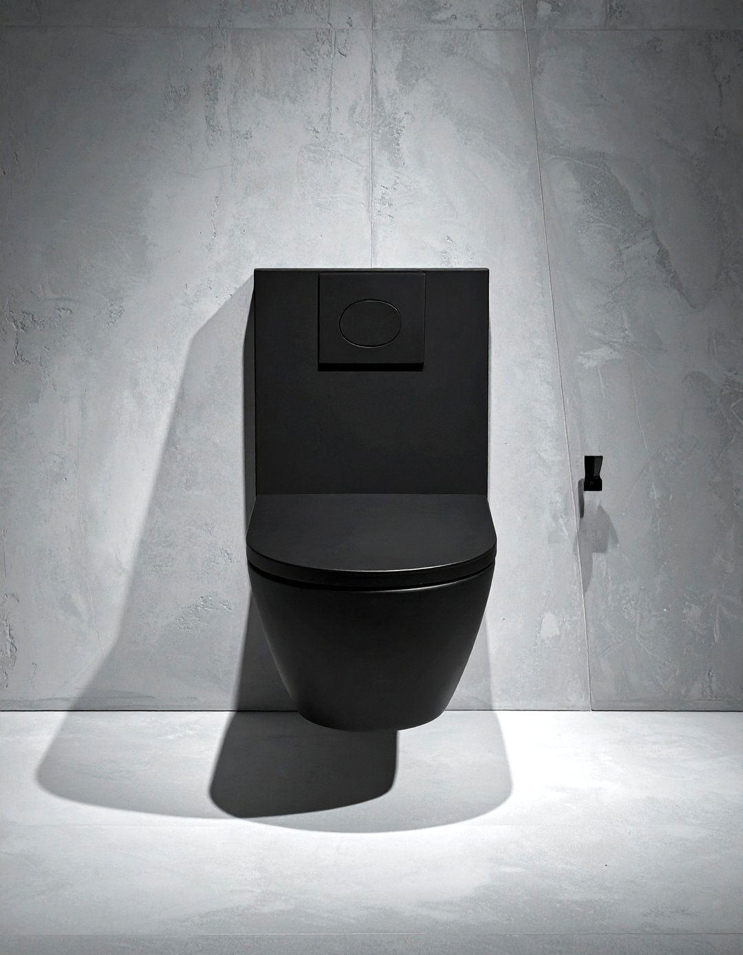 Matte Black Toilet - 30 wall-hung toilet ideas