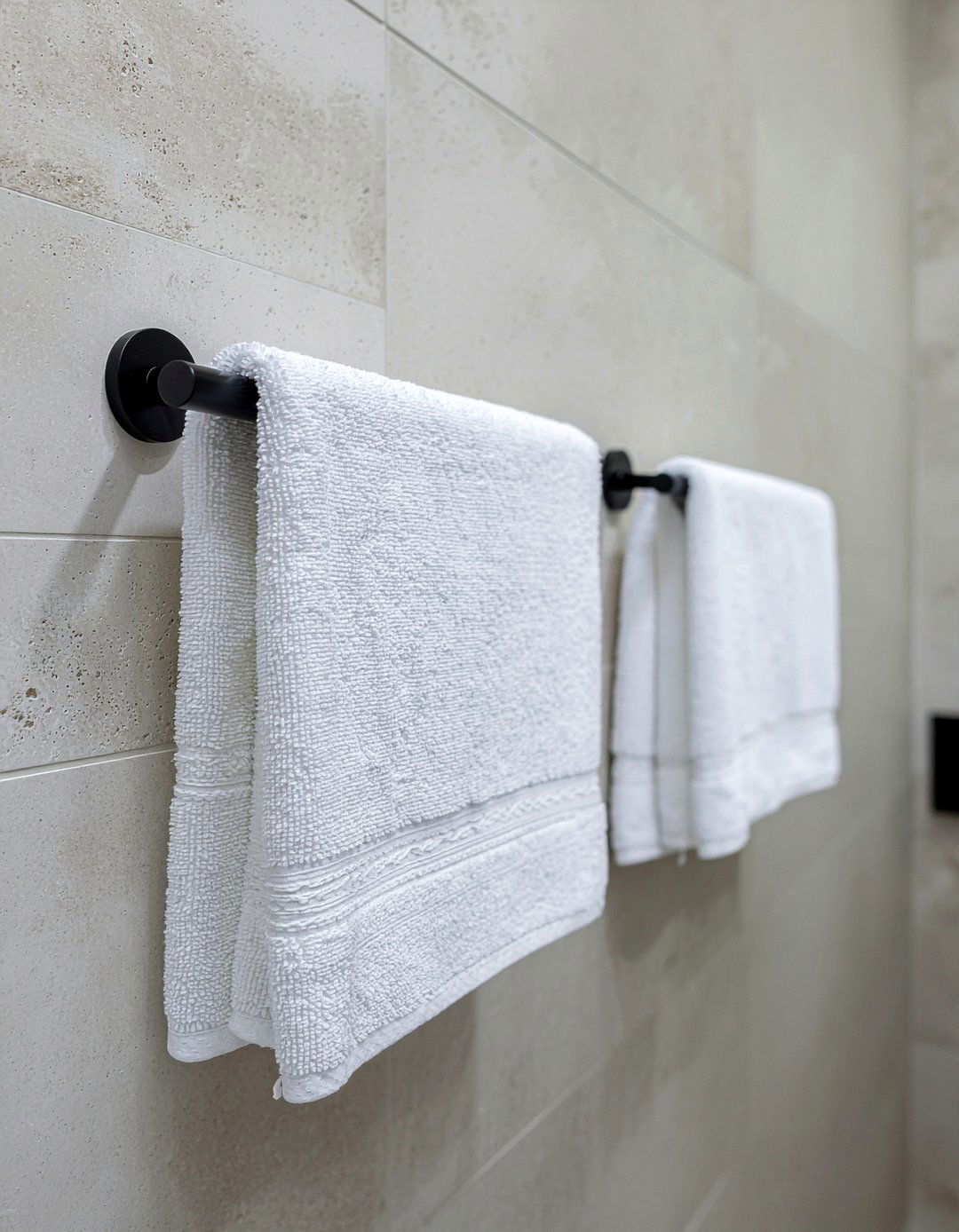 Matte Black Towel Bar - 30 matte black bathroom hardware ideas