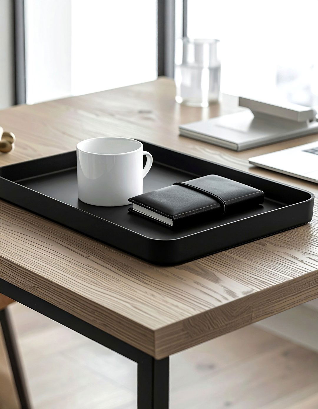 Matte Black Tray - 30 catch-all tray ideas
