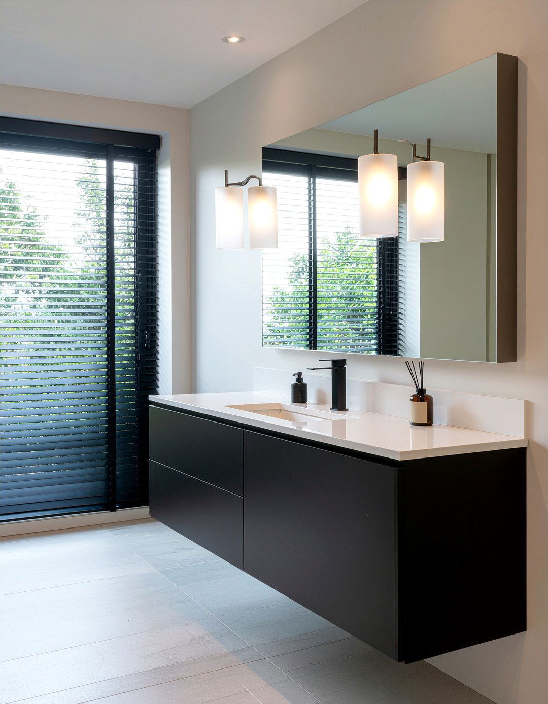 Matte Black Vanity Light - 30 matte black bathroom hardware ideas