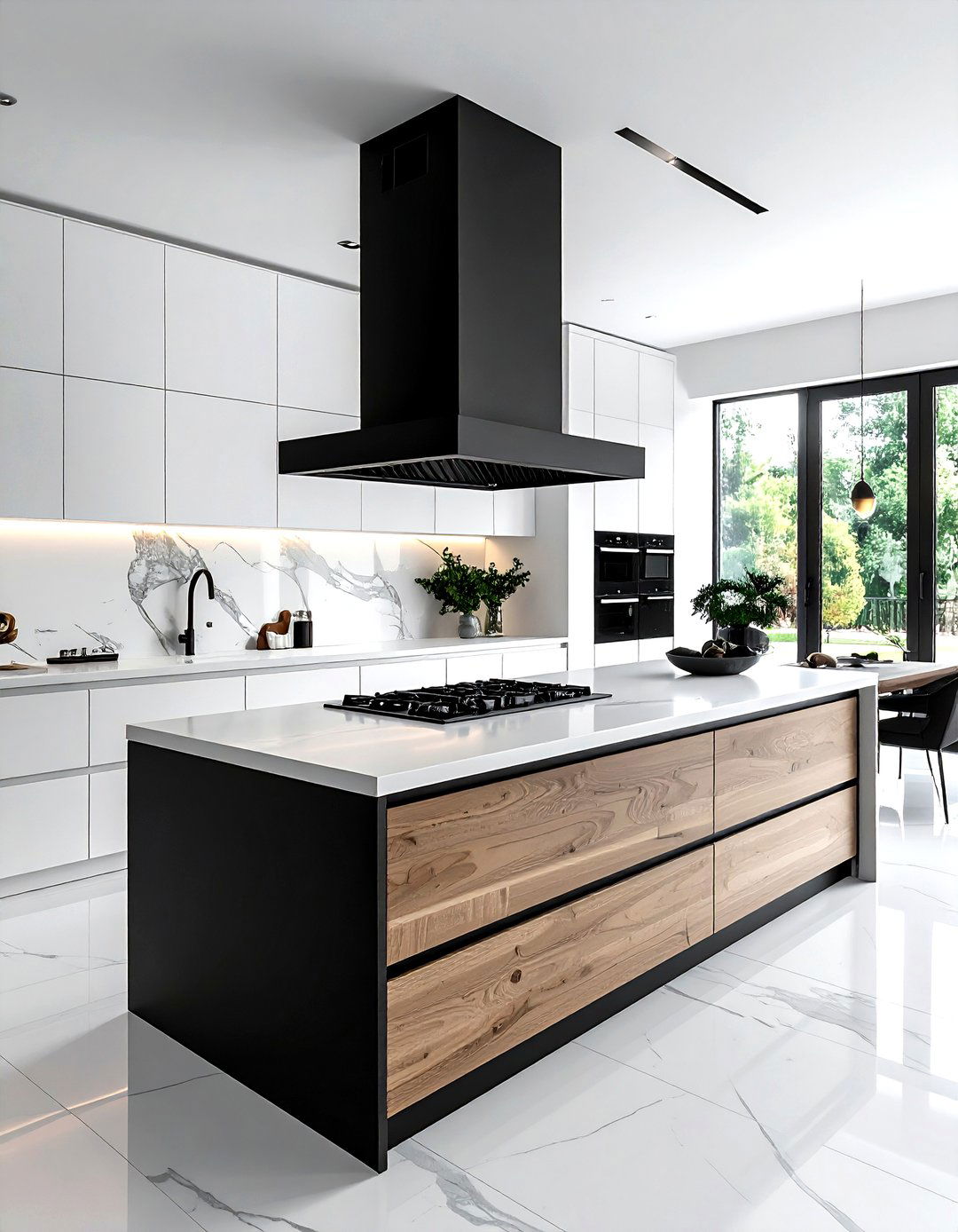 Matte Black Vent - 30 kitchen hood ideas