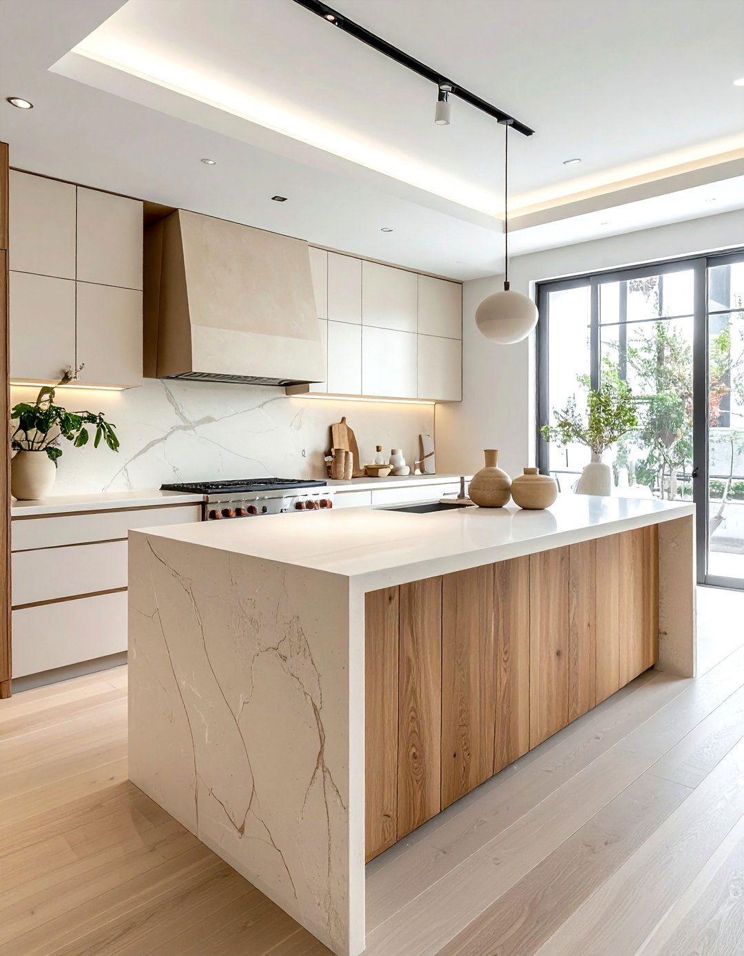Matte Finish Quartz - 30 quartz kitchen ideas