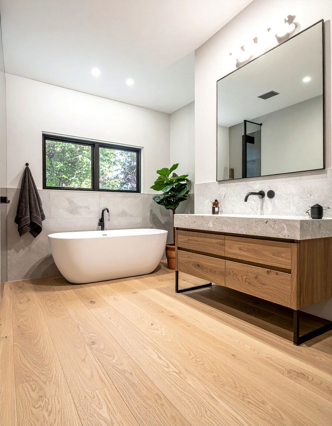 30 Wood Floor Bathroom Ideas for a Spa-Like Experience