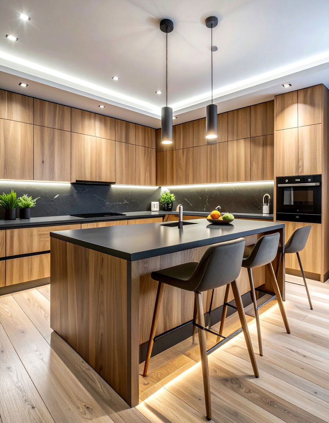 Matte Finish Wood Kitchen - 30 wood kitchen ideas