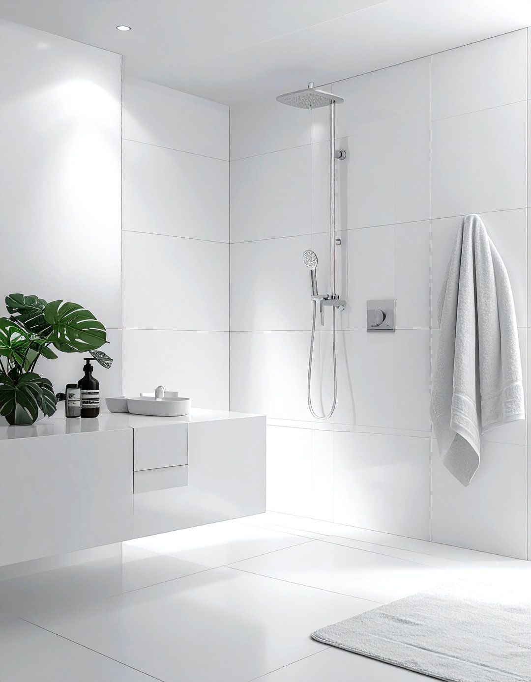 Matte White Bathroom Fixtures - 30 white and white bathroom ideas