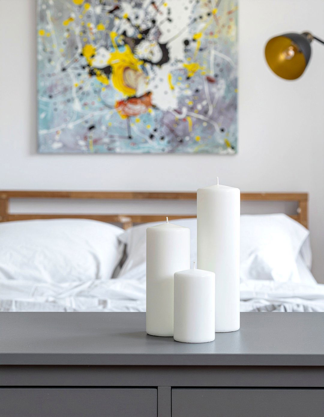 Matte White Cylinder - 30 bedroom candle holders