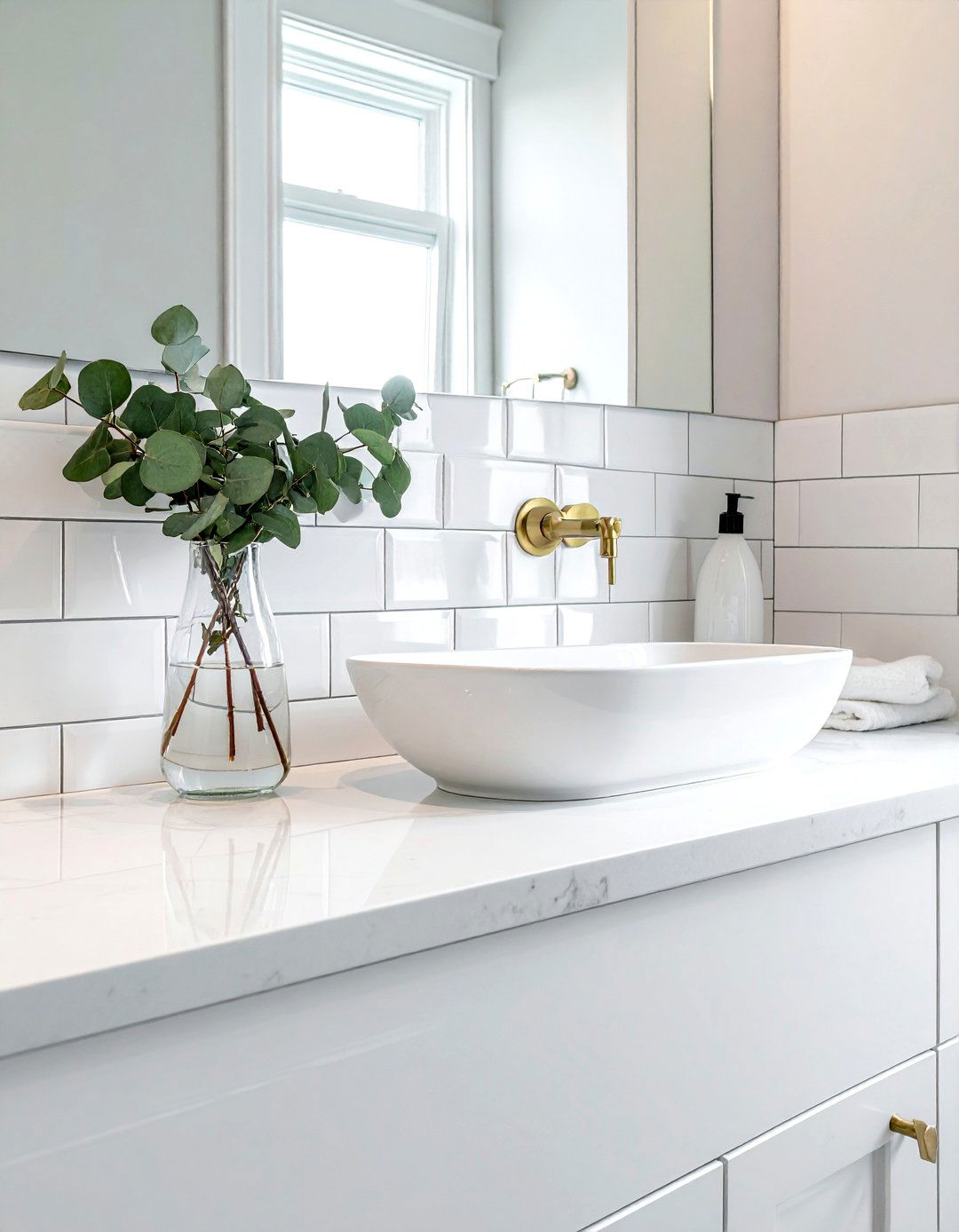 Matte White Subway Tile - 30 white subway tile bathroom ideas