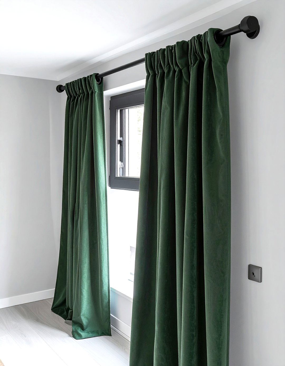 Matte black curtain rod - 30 curtain rod ideas