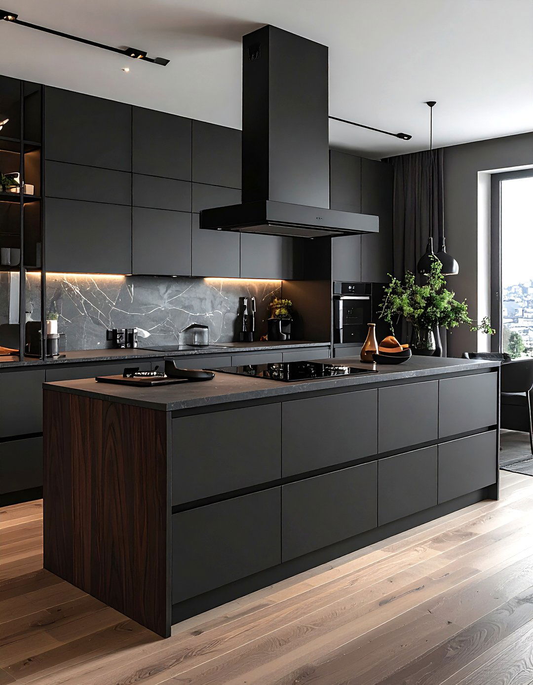 Matte black dual fuel range - 30 dual fuel range kitchen ideas