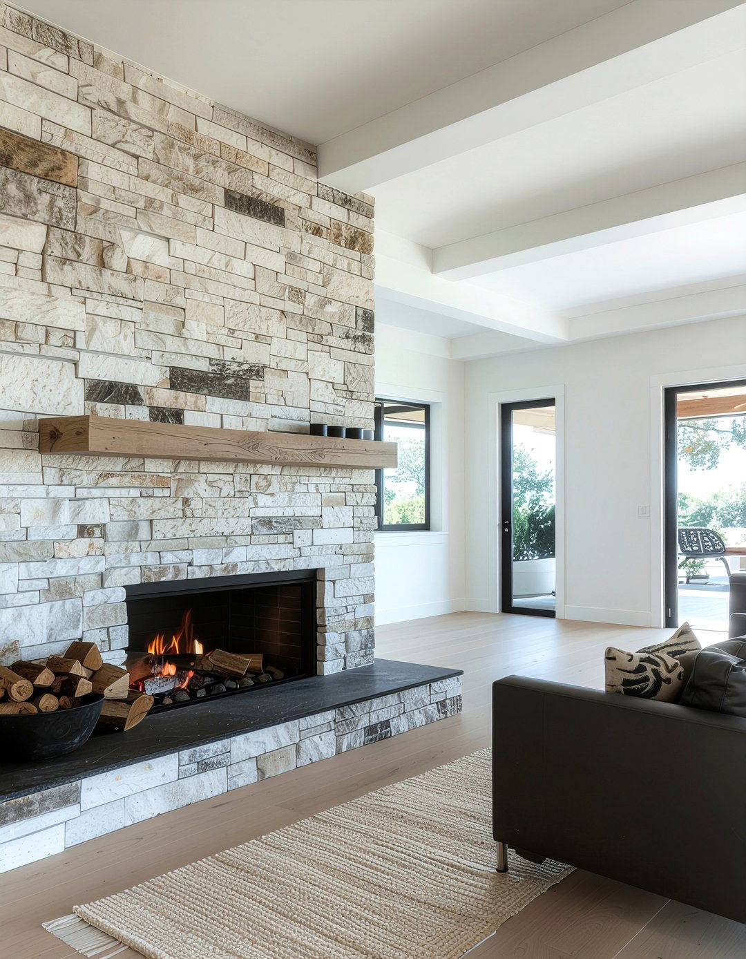 Matte black fireplace tools - 30 fireplace tool ideas