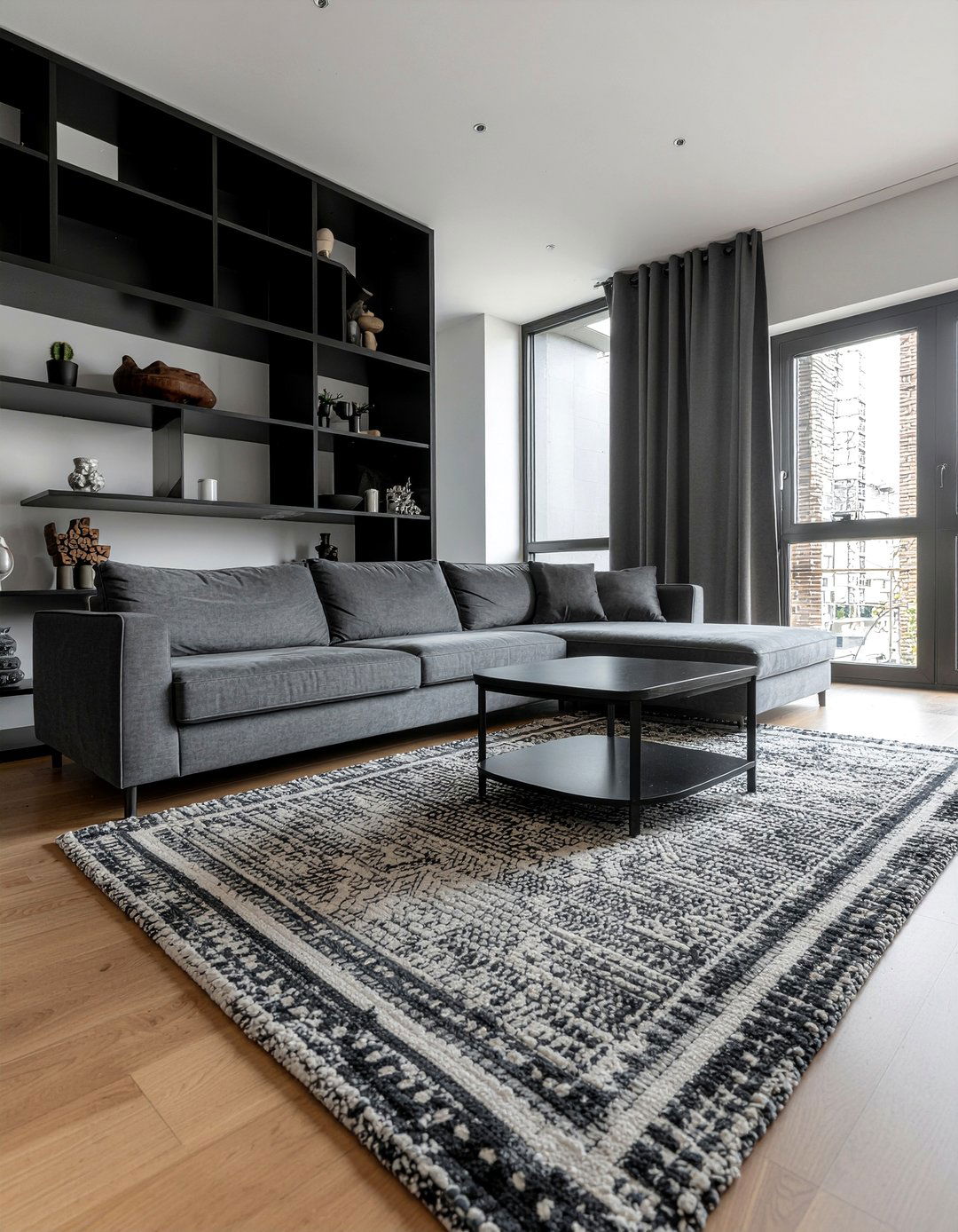 Matte black furniture - 30 moody living room ideas