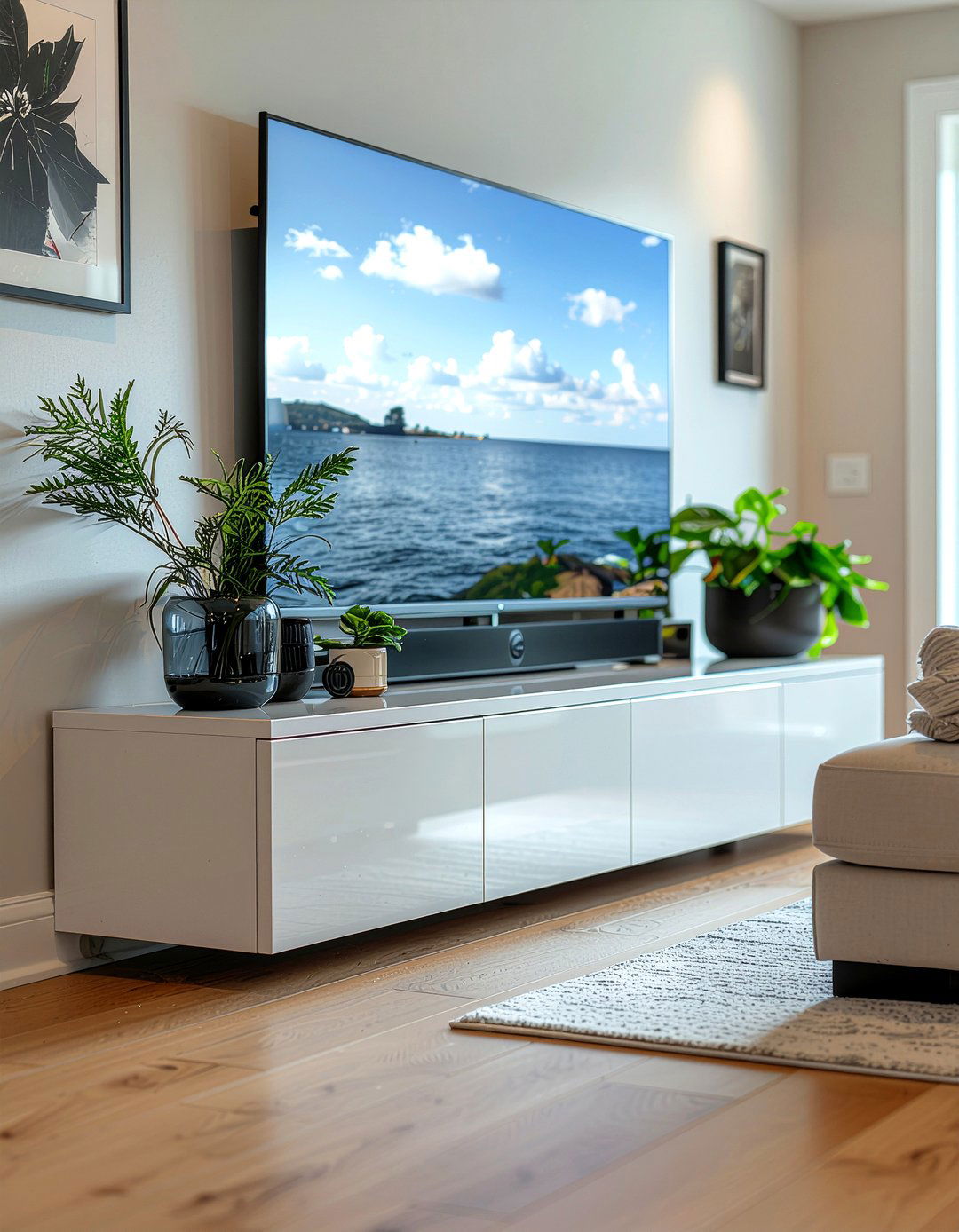 Matte black hardware - 30 metal accent living room ideas