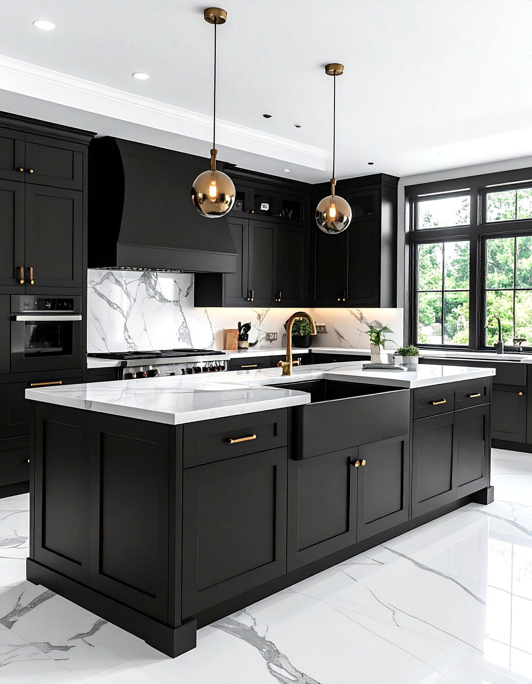Matte black kitchen cabinet - 30 black decor ideas