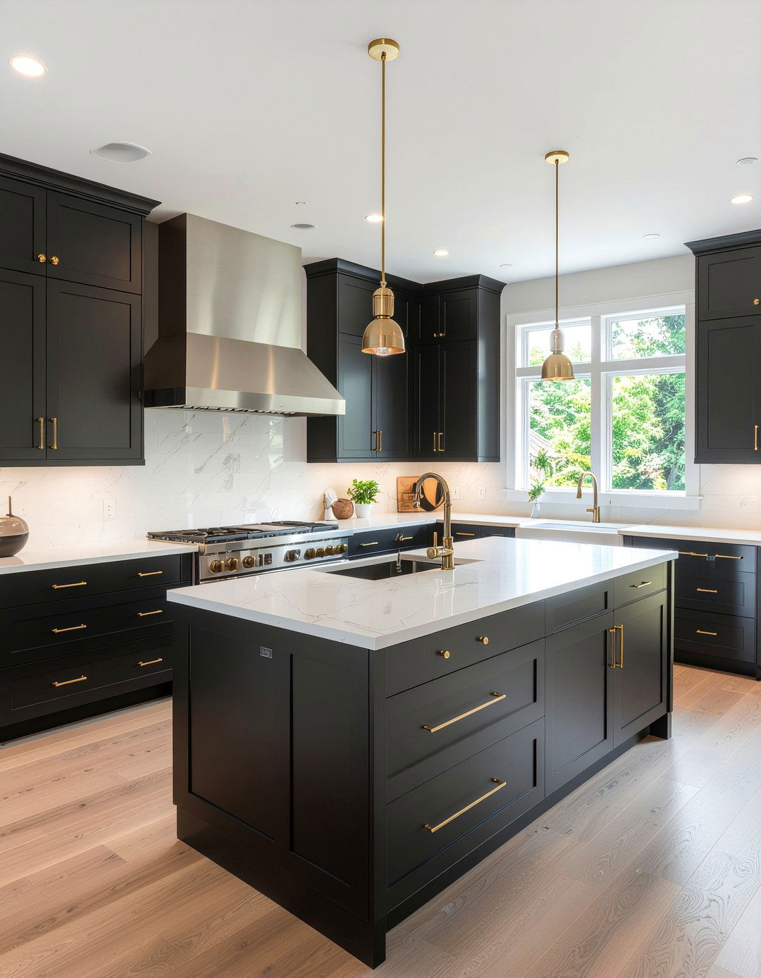 Matte black kitchen cabinets - 30 sleek modern kitchen ideas