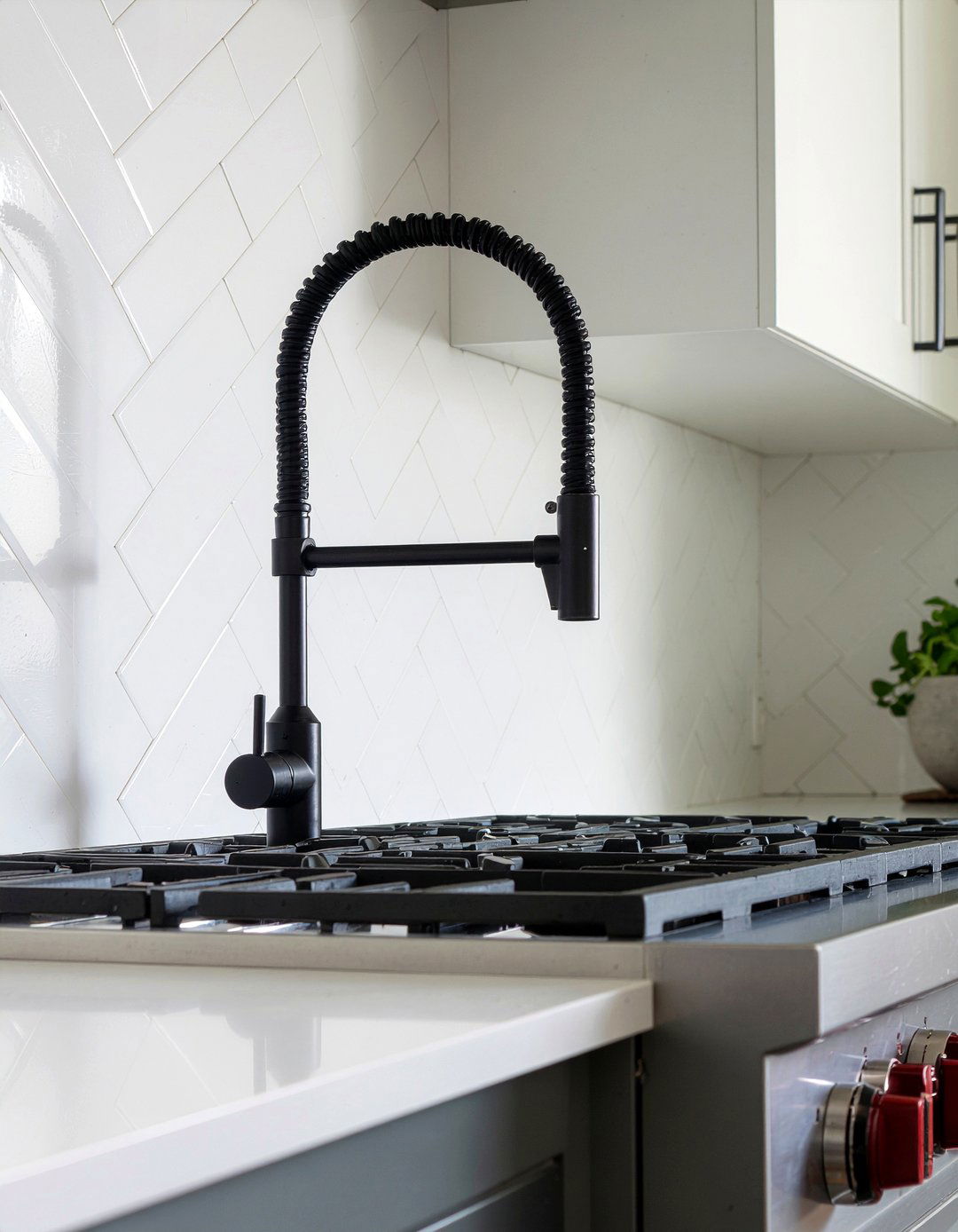 Matte black pot filler - 30 matte black faucet ideas