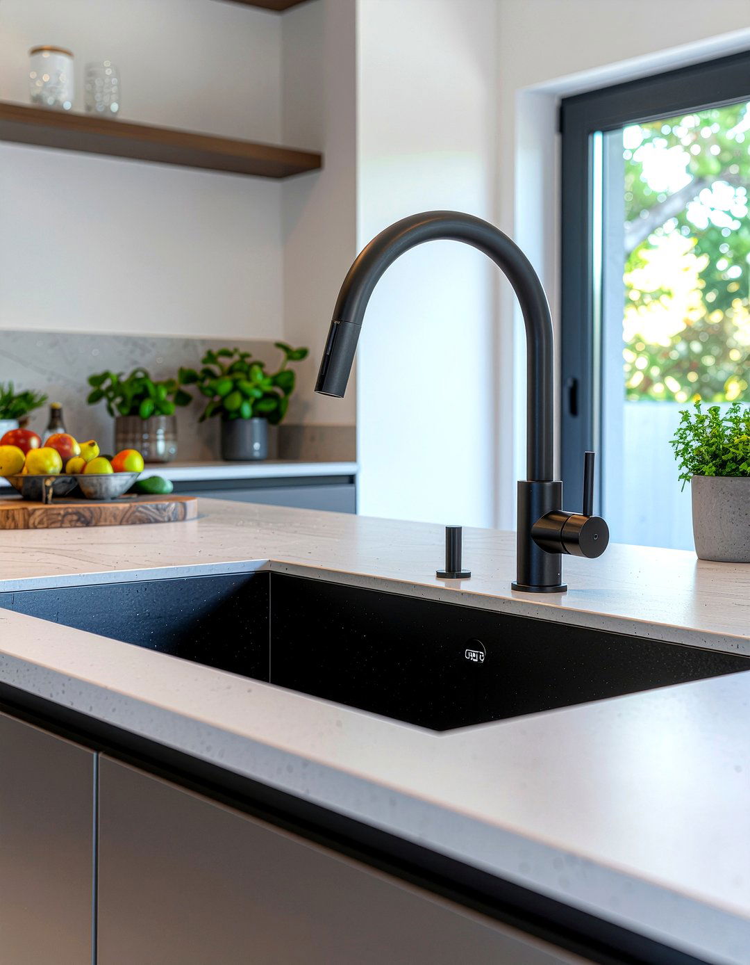 Matte black touchless kitchen faucet - 30 matte black faucet ideas