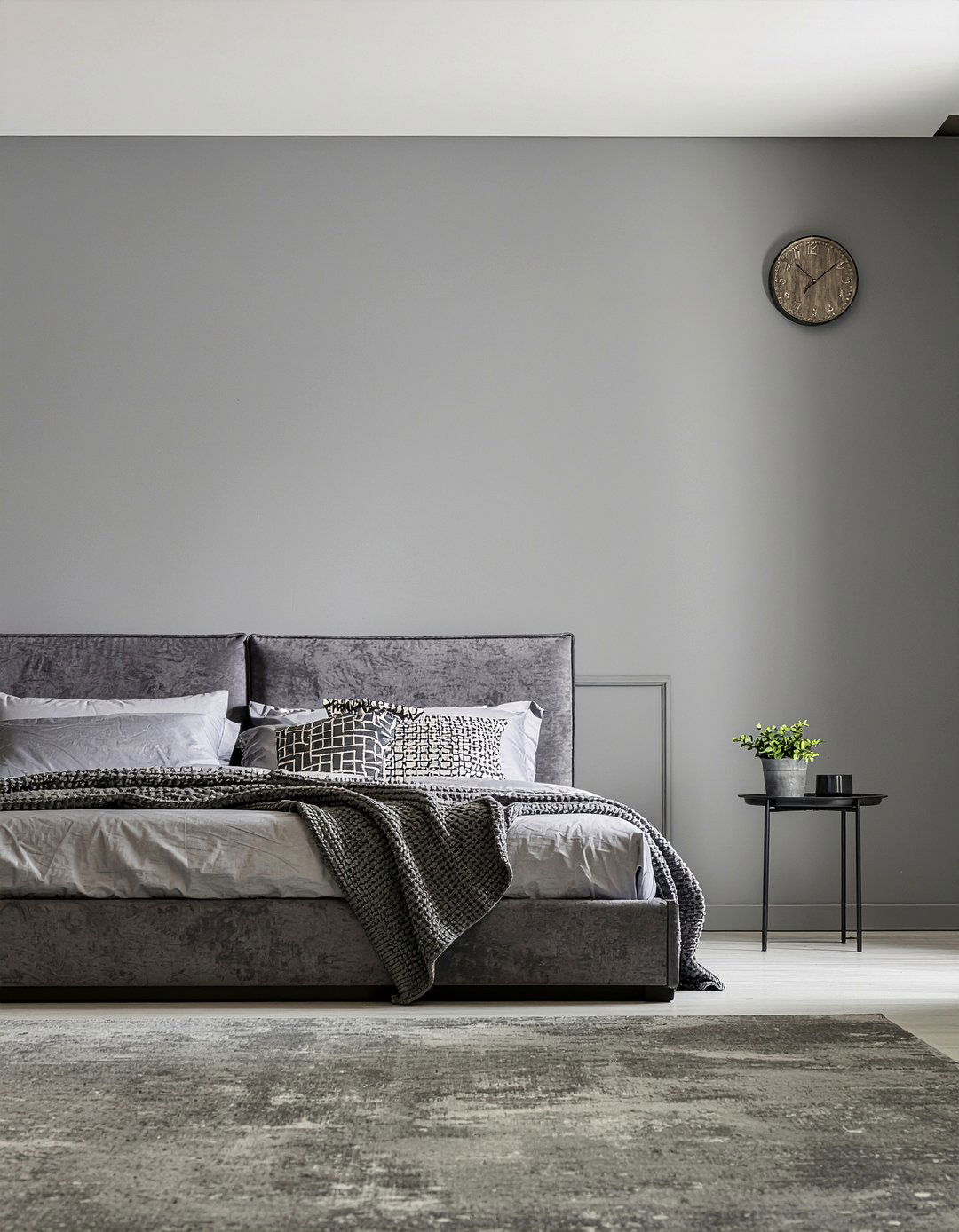 Matte gray bedroom paint - 30 all gray bedroom ideas