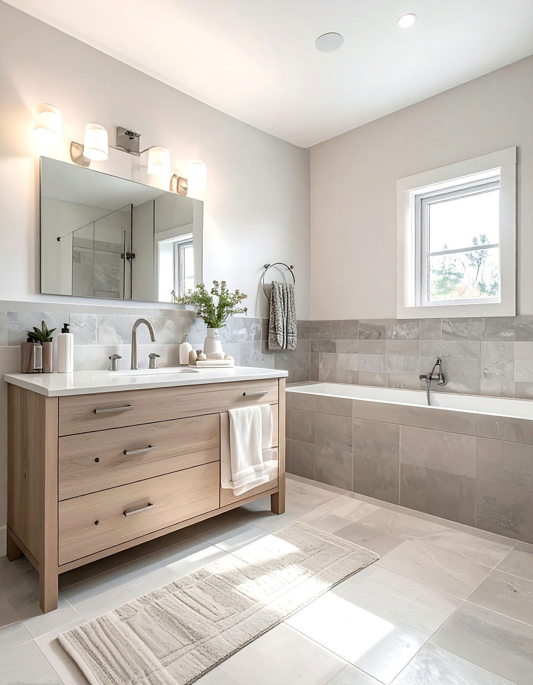 Matte silver bathroom - 30 silver bathroom ideas