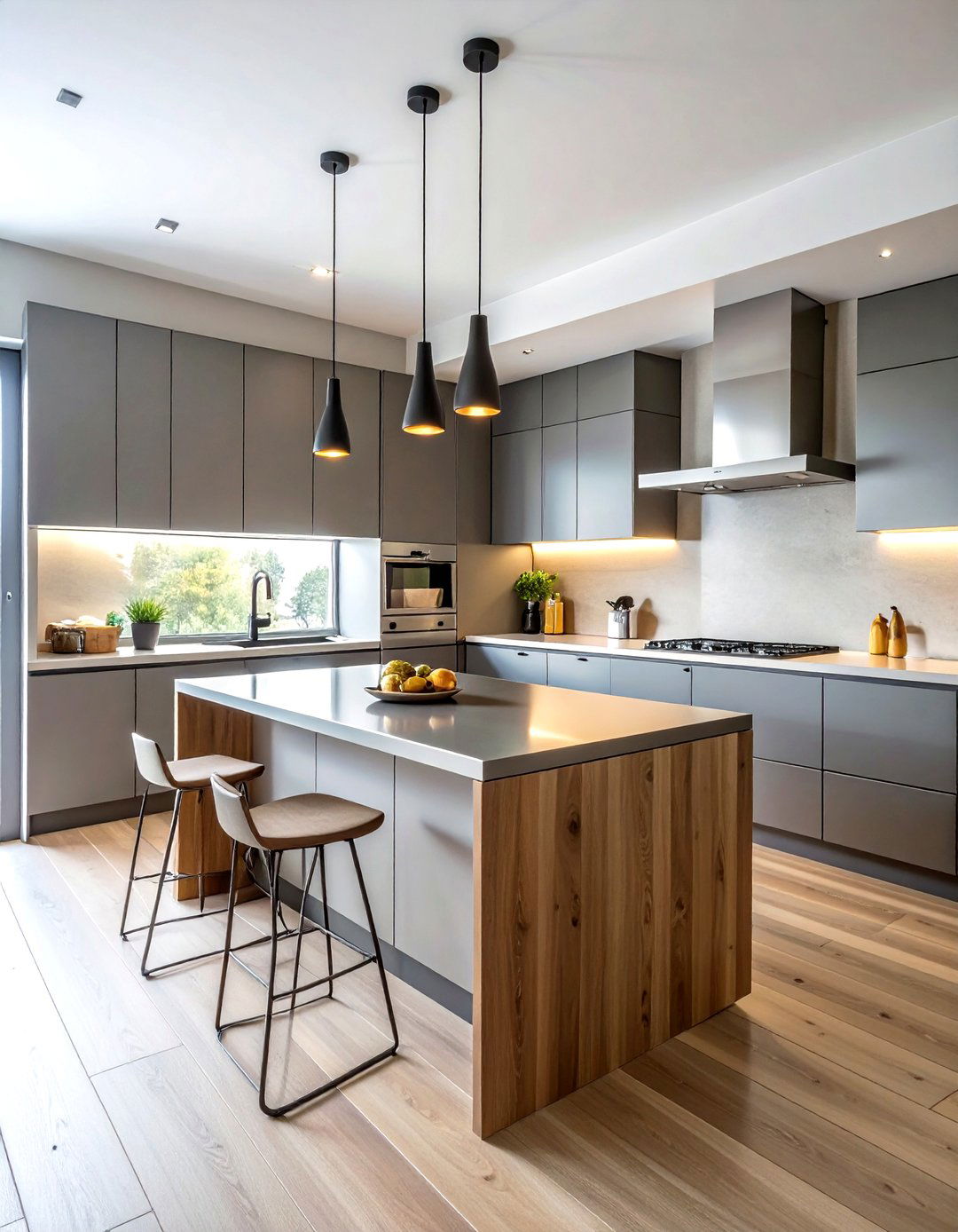 Matte stainless steel countertop - 30 stainless steel countertop kitchen ideas