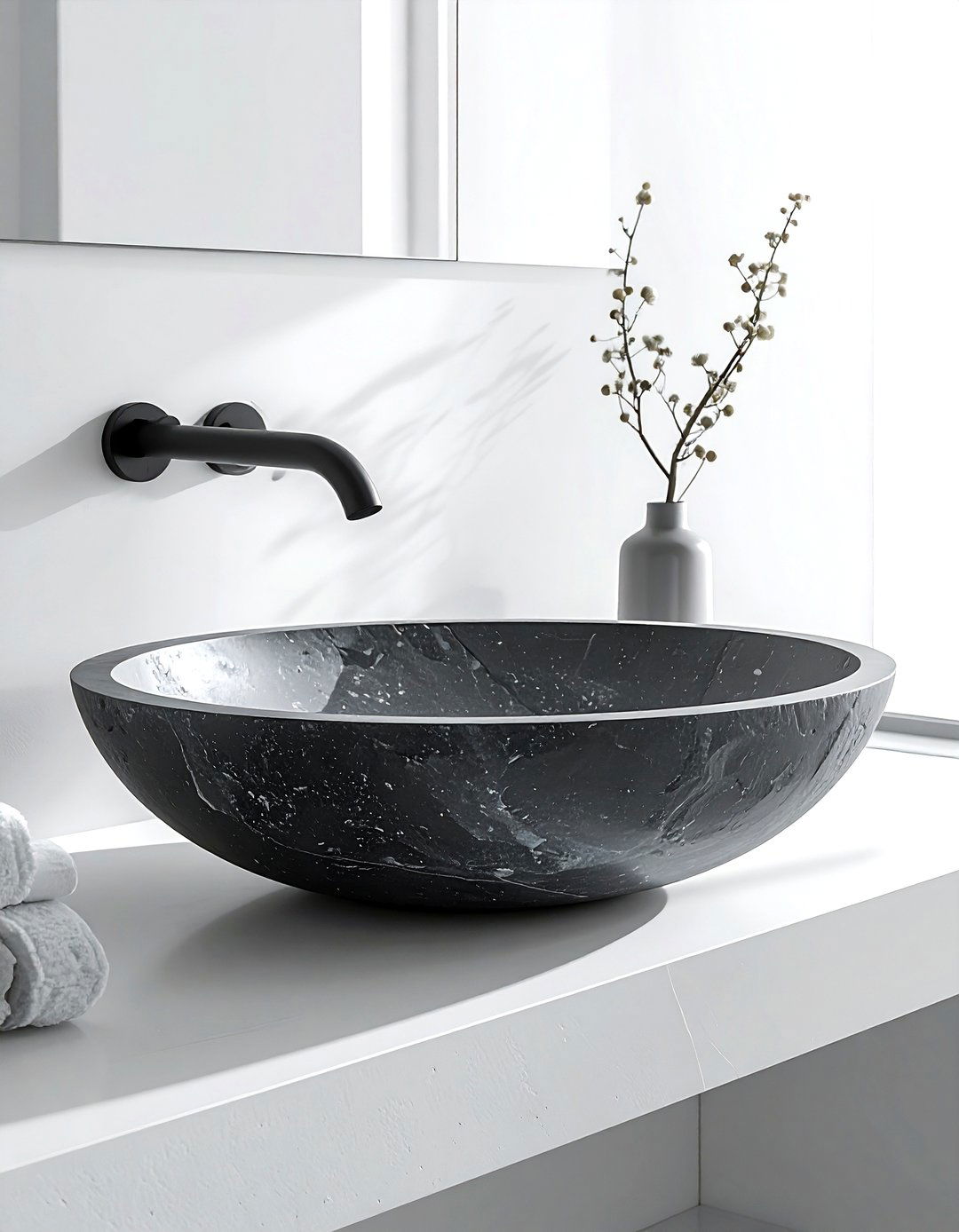 Matte stone sink - 30 stone sink ideas