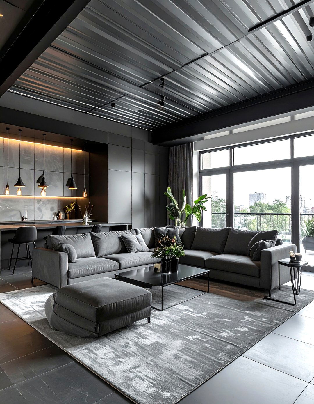 Matte tin ceiling - 30 living room tin ceiling ideas