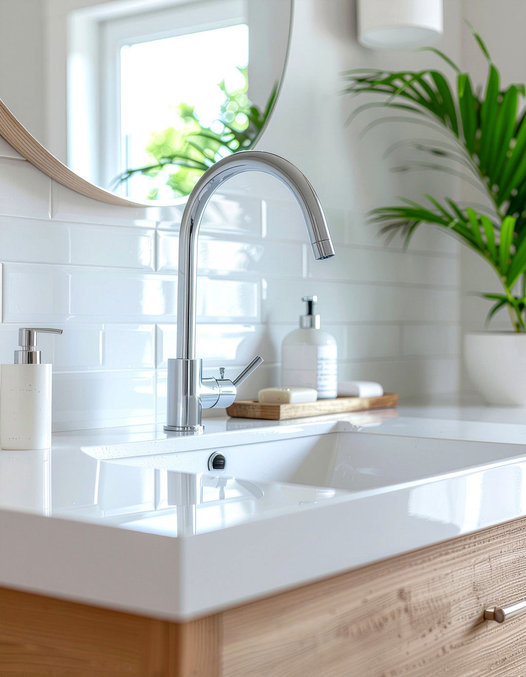 Matte white bathroom faucet - 30 bathroom faucet ideas