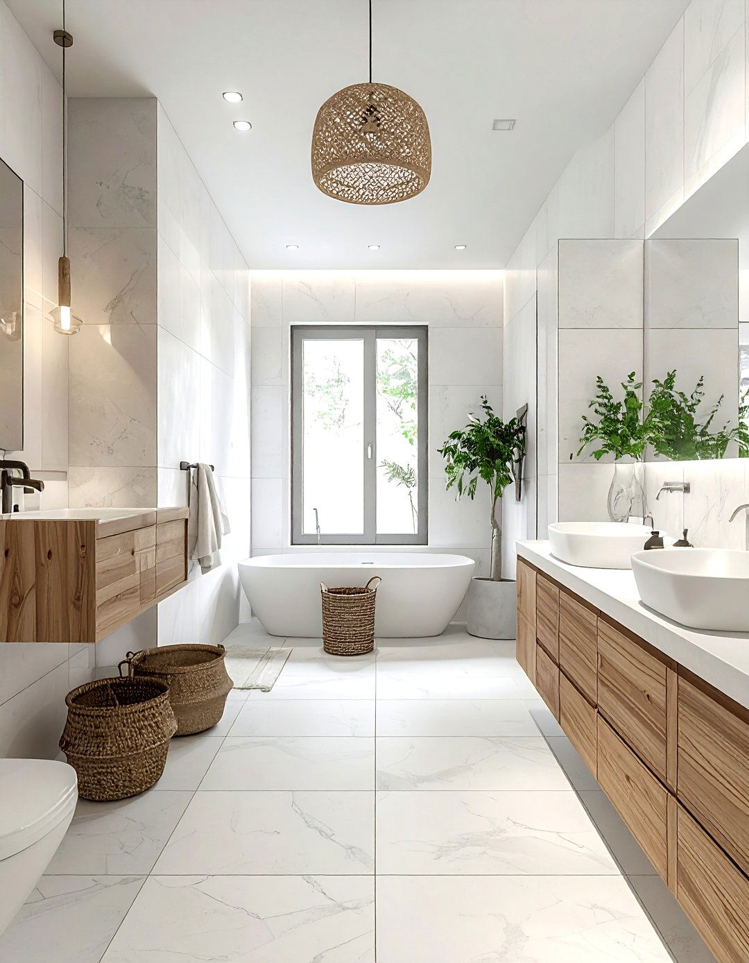 Matte zellige bathroom - 30 zellige tile bathroom ideas