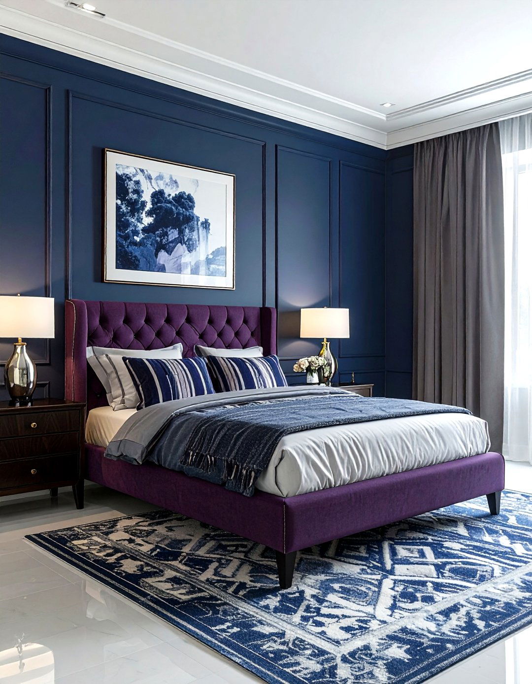 Mauve And Navy Bedroom - 30 mauve bedroom ideas