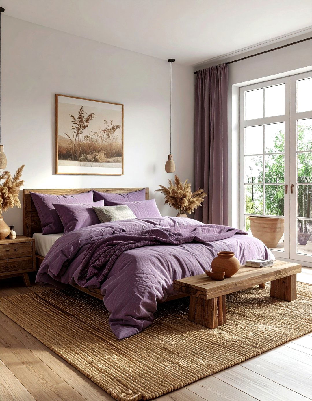 Mauve Earthy Bedroom - 30 mauve bedroom ideas