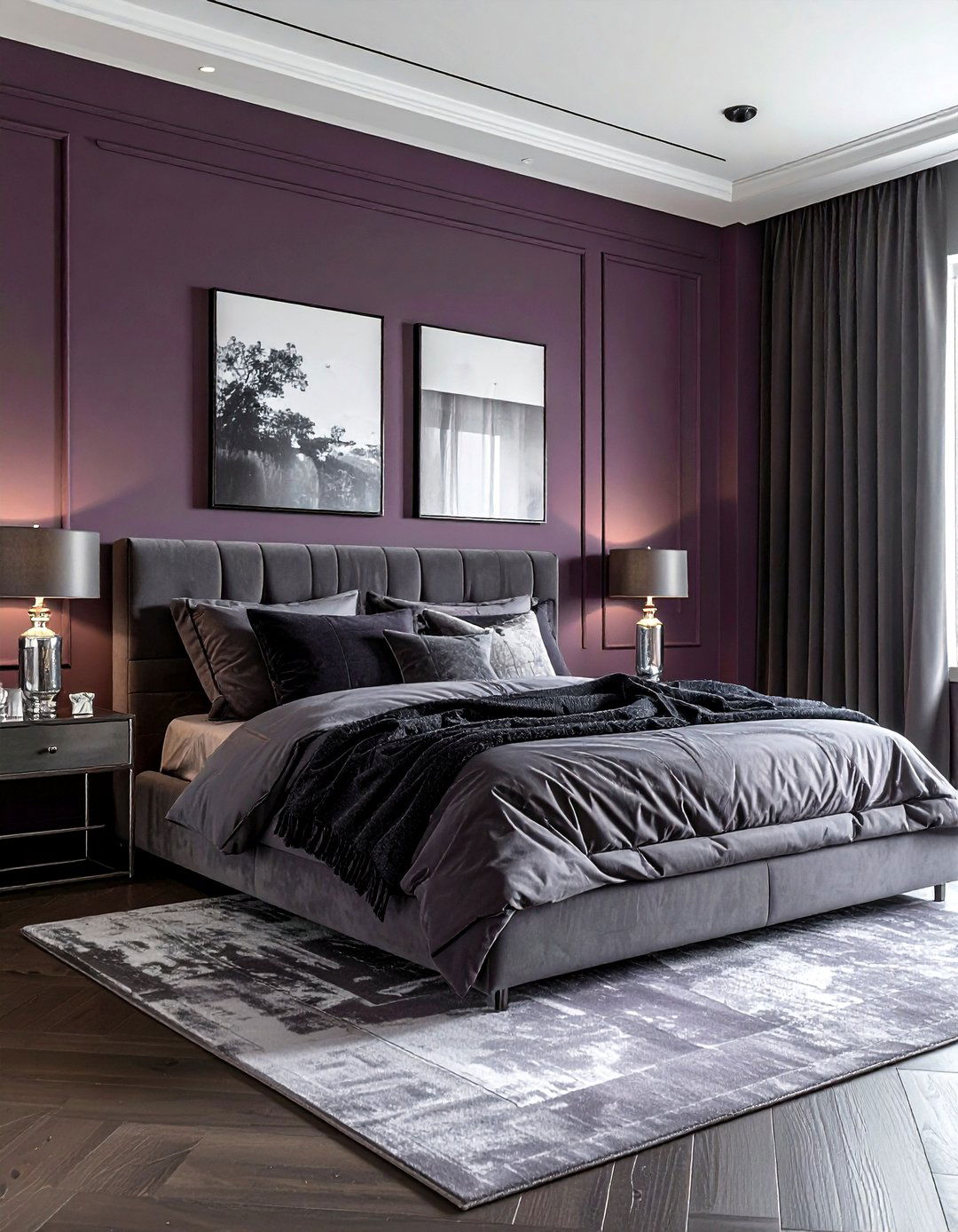 Mauve and charcoal - 30 color scheme ideas