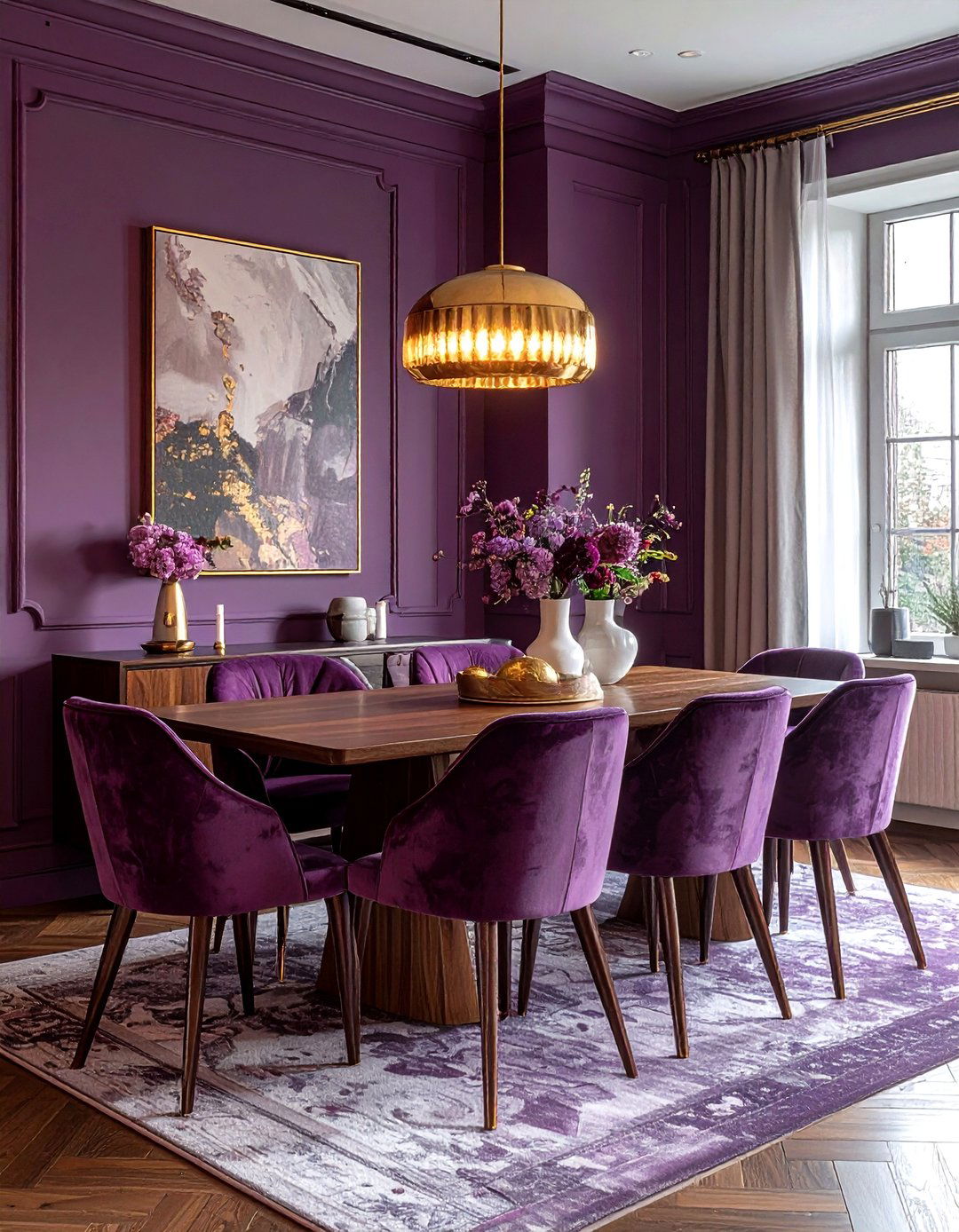 Mauve dining room - 30 dining room paint colors