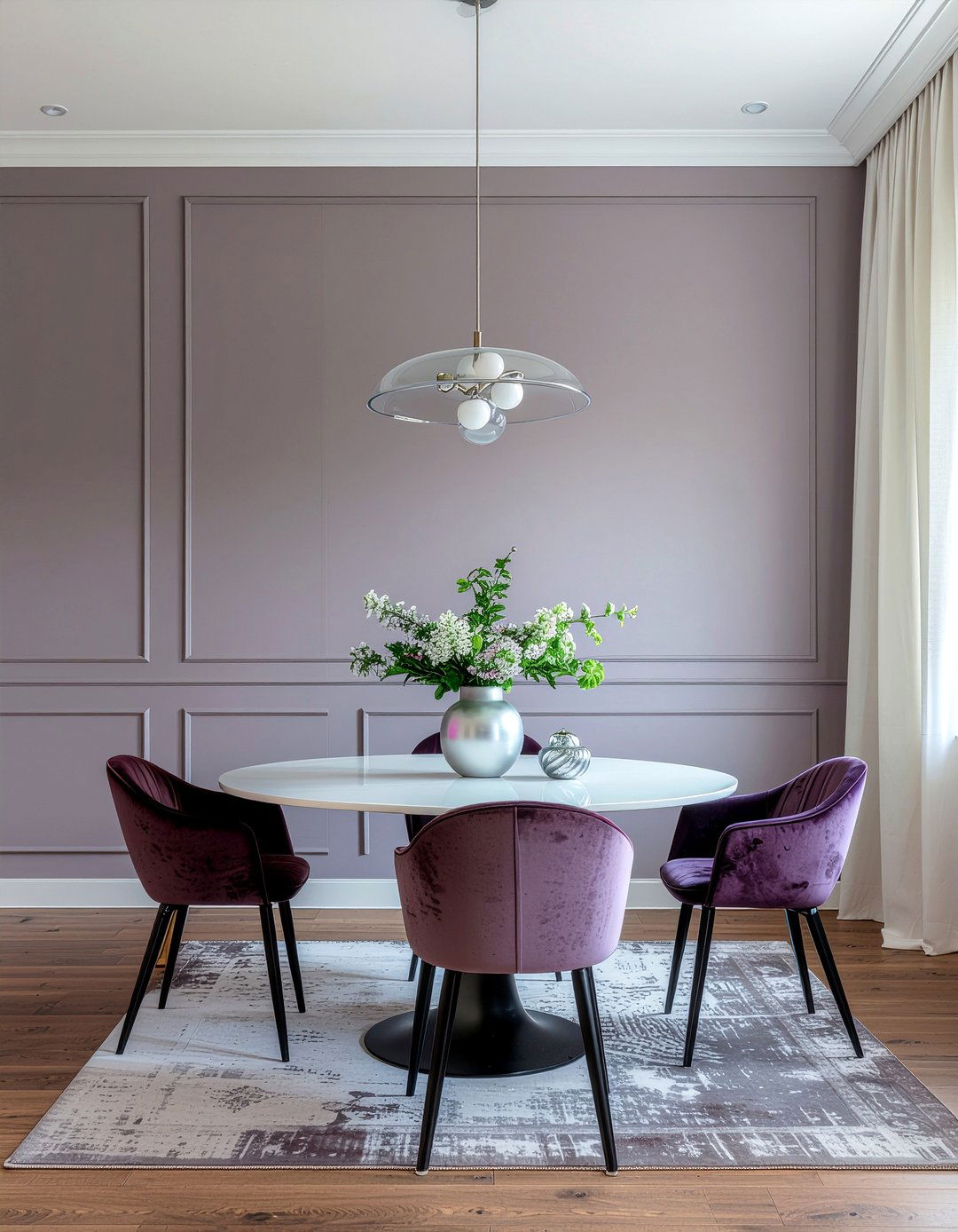 Mauve dining room - 30 dining room color ideas