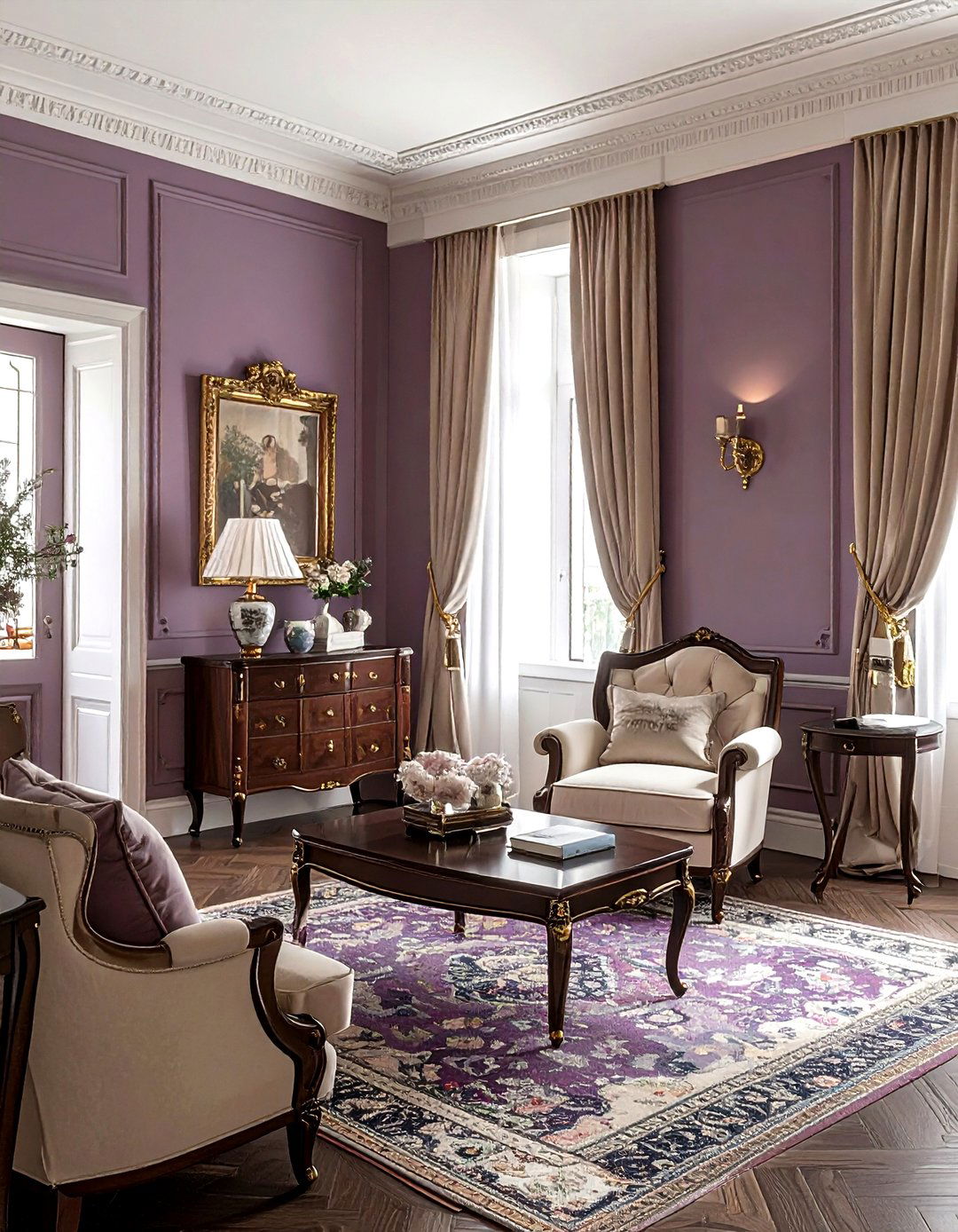 Mauve sitting room - 30 cool paint color ideas