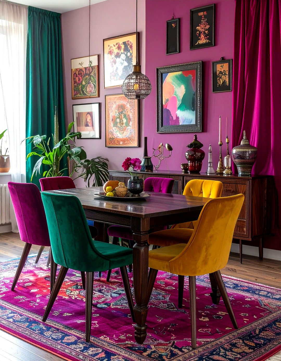 Maximalist Boho Dining Room - 30 Bohemian dining room ideas