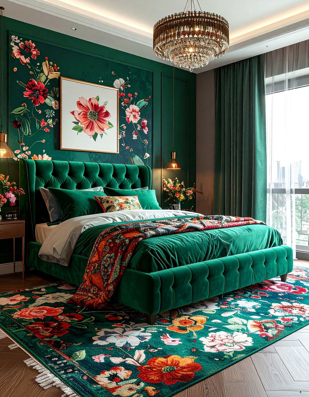 Maximalist Color Bedroom - 30 rental apartment bedroom ideas