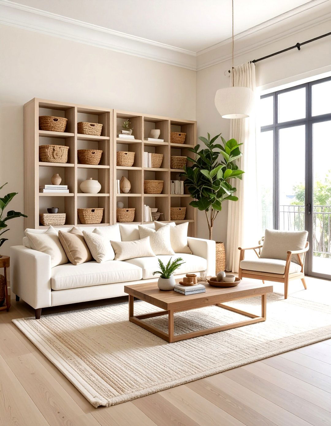 Maximalist Cream Boho Living Room - 30 bohemian cream living room ideas