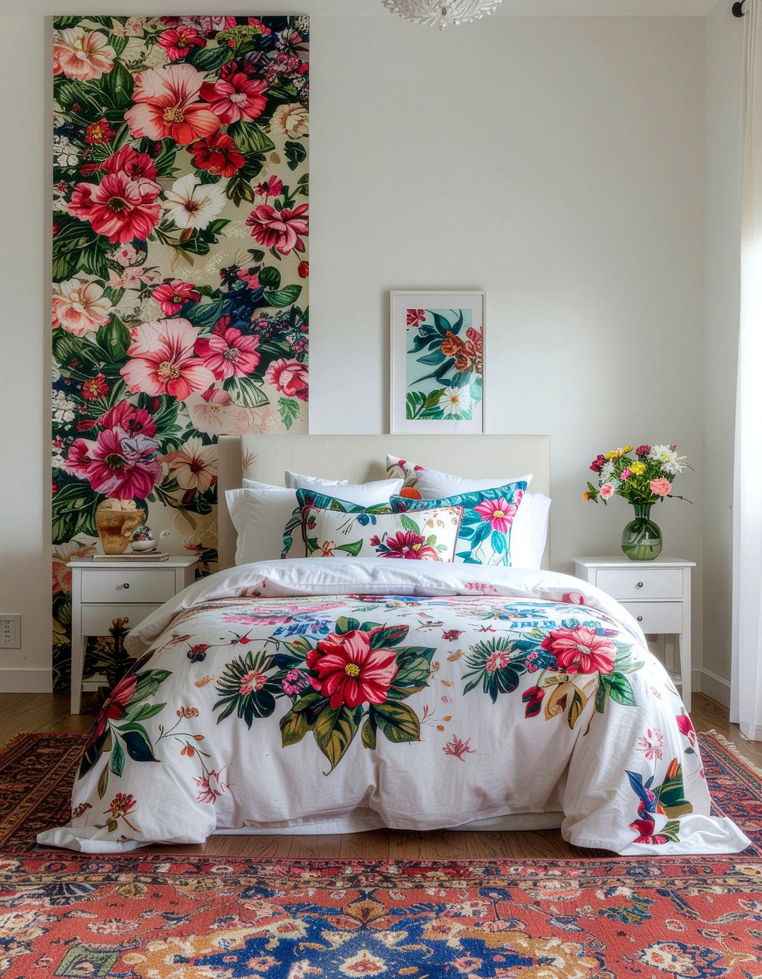 Maximalist floral wallpaper - 30 bedroom botanical wallpapers