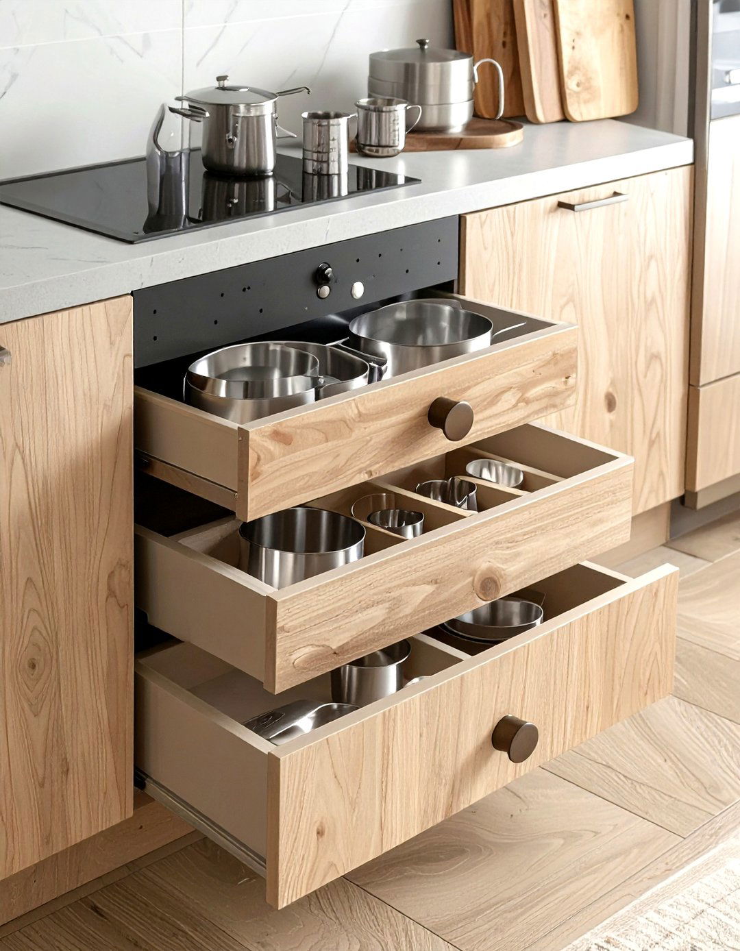 Measuring Cup Drawer Pegboard - 30 kitchen drawer organization ideas