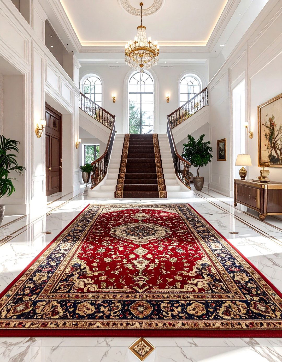 Medallion Oriental Rug Foyer - 30 oriental rug ideas