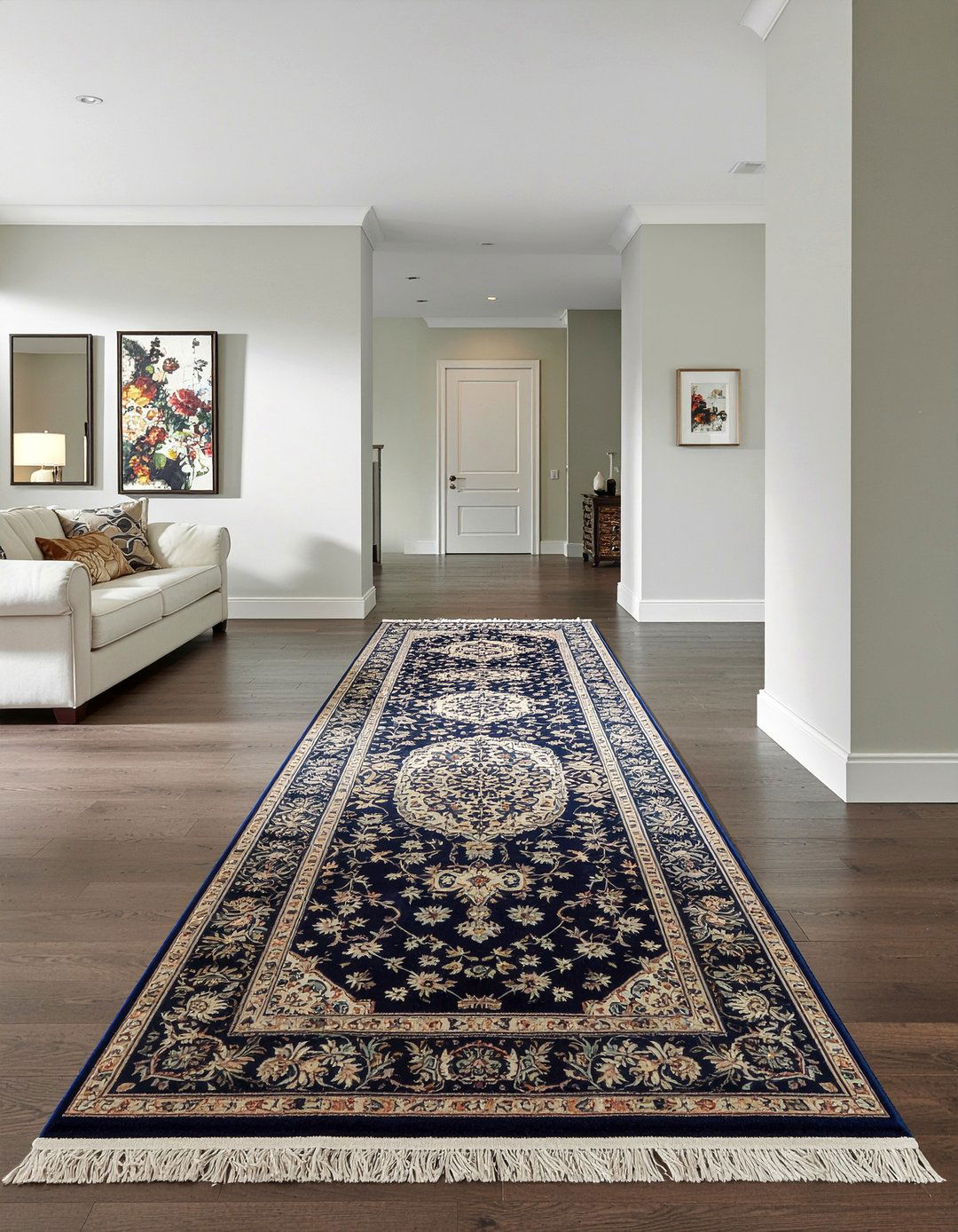 Medallion Print Runner - 30 living room runner rugs