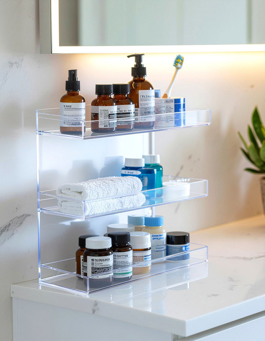 Medicine cabinet organizer - 30 bathroom organization ideas