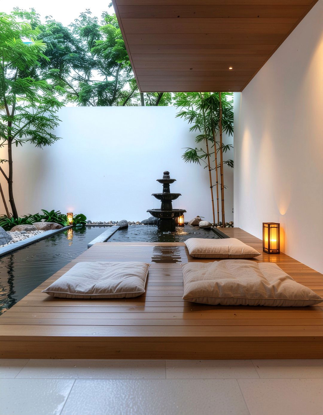 Meditation bathroom area - 30 bathroom entertainment ideas