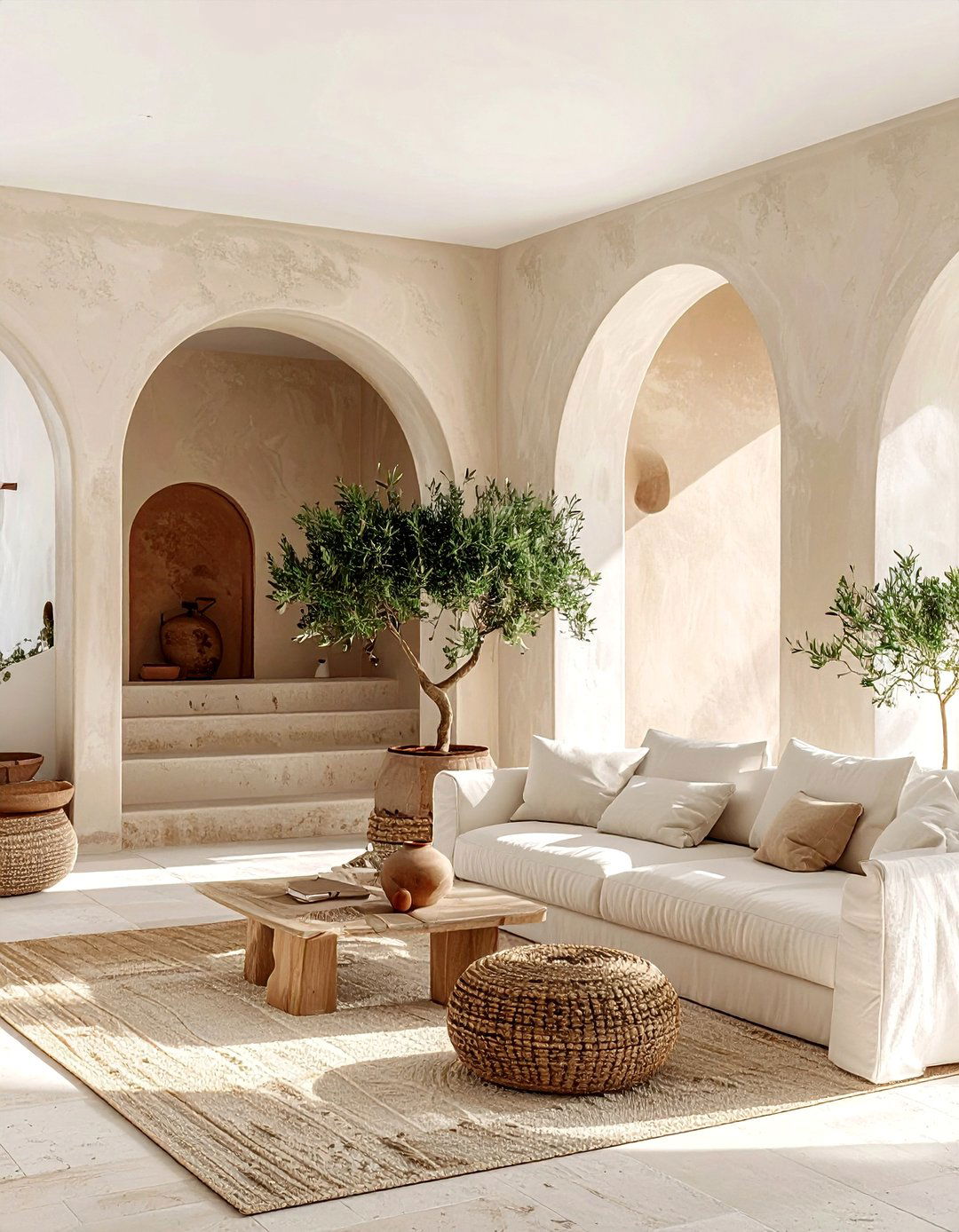 Mediterranean Coastal Living Room - 30 coastal beige living room ideas