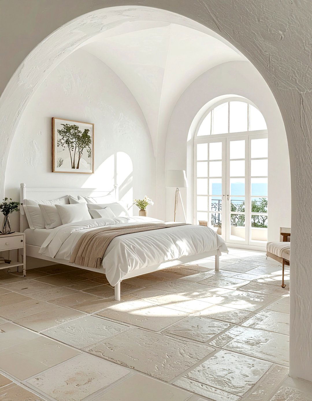Mediterranean Cream And White Bedroom - 30 cream and white bedroom ideas