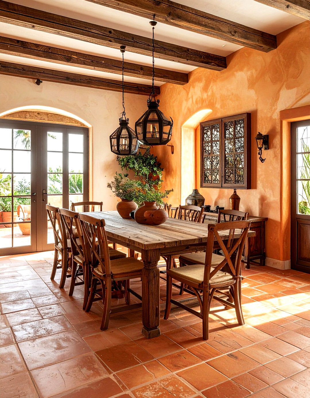 Mediterranean Dining Room Warm Tones - 30 warm brown dining room ideas