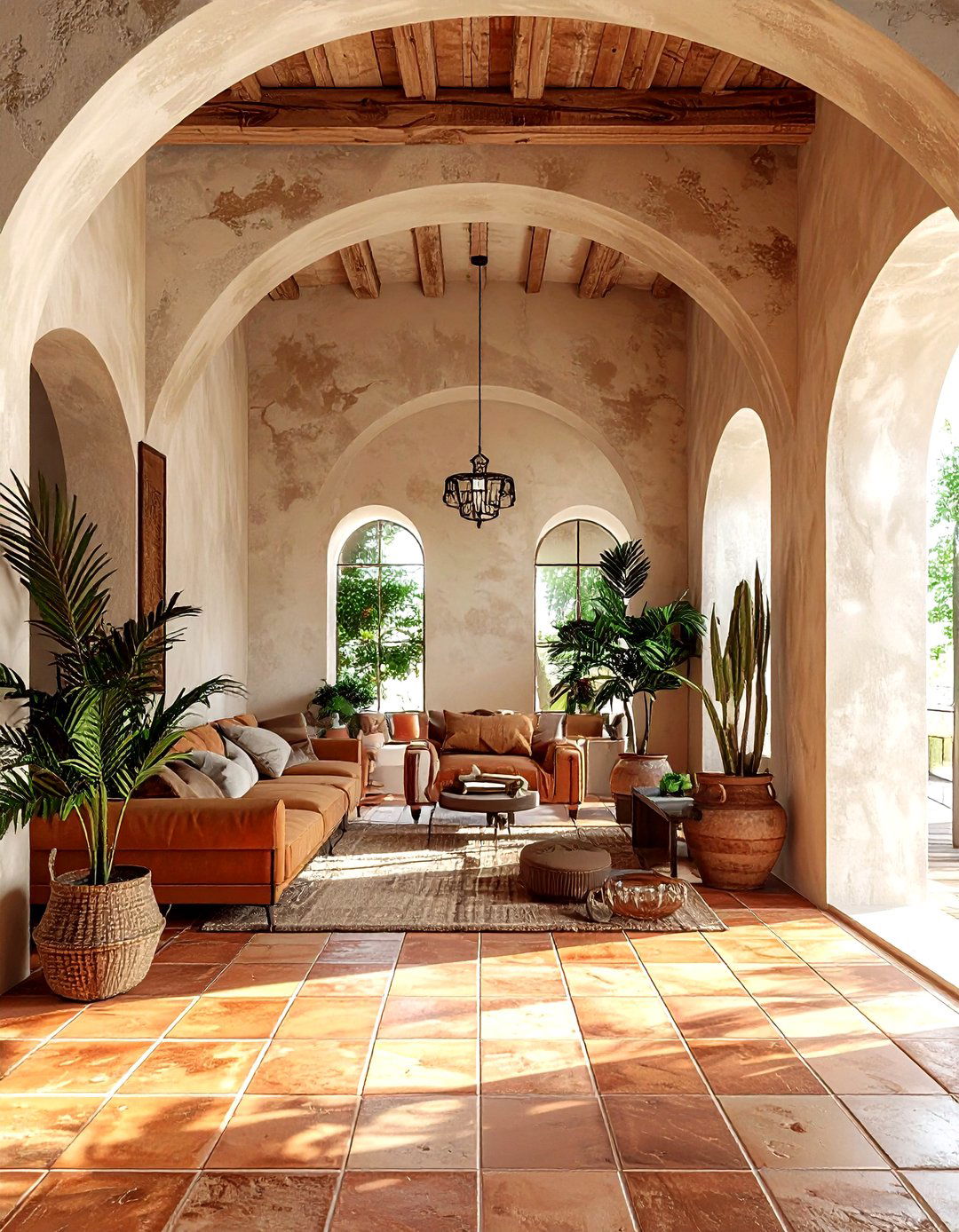 Mediterranean Groin Vault - 30 living room groin vault ideas