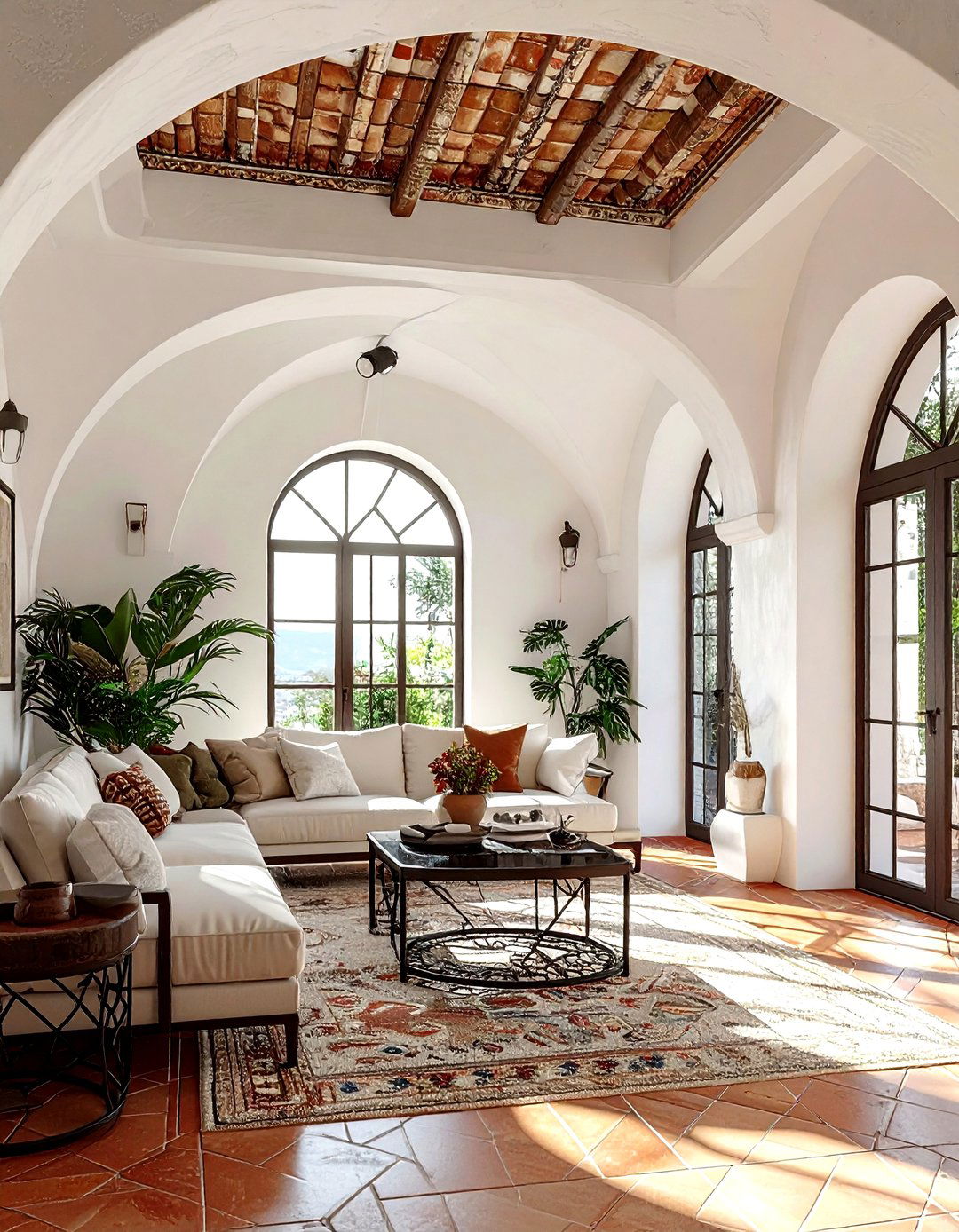 Mediterranean Style Ceiling Tile - 30 living room ceiling tile ideas