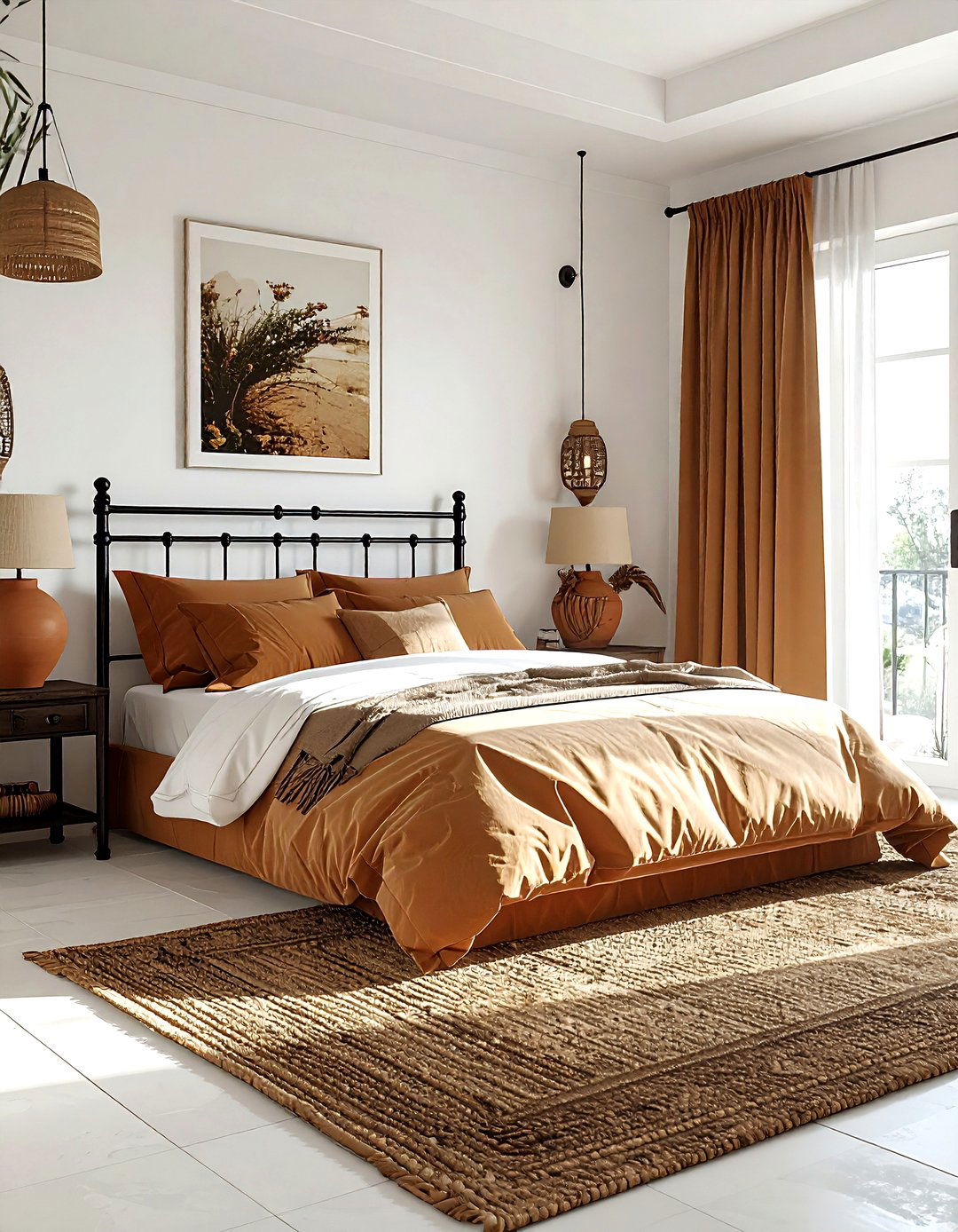 Mediterranean Tan And White Bedroom - 30 tan and white bedroom ideas