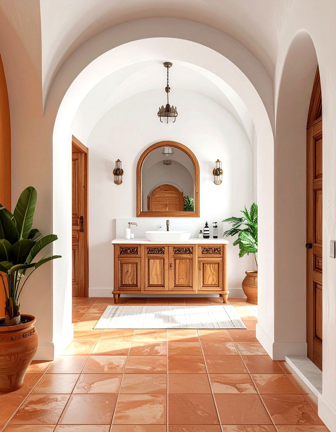 Mediterranean Teak Bathroom - 30 teak bathroom ideas